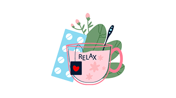 relax during periods